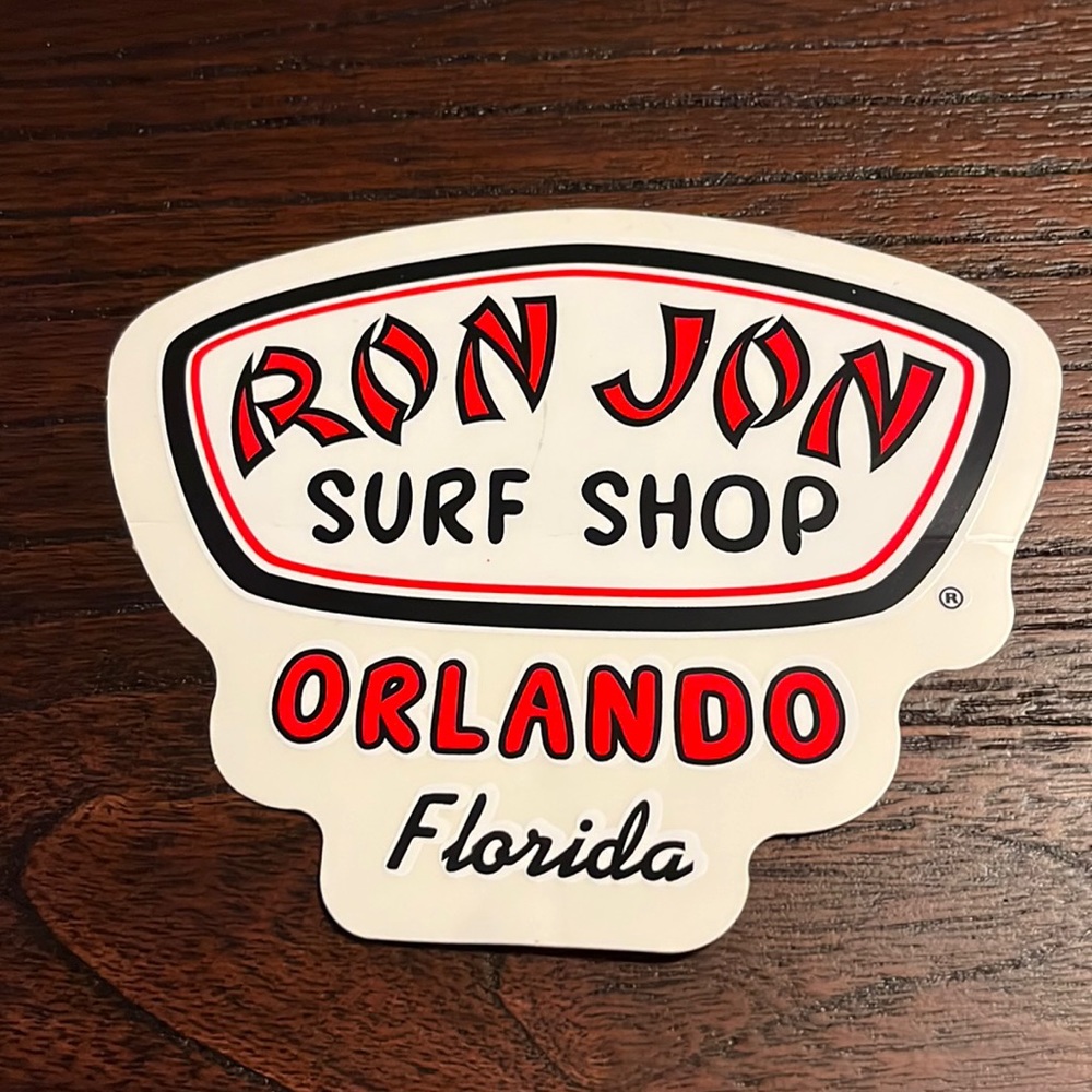$1 Add-On Sticker Ron Jon Surf Shop Orlando Florida Beach Lifestyle New
